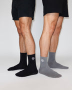 Pilates Grip Socks in Concrete