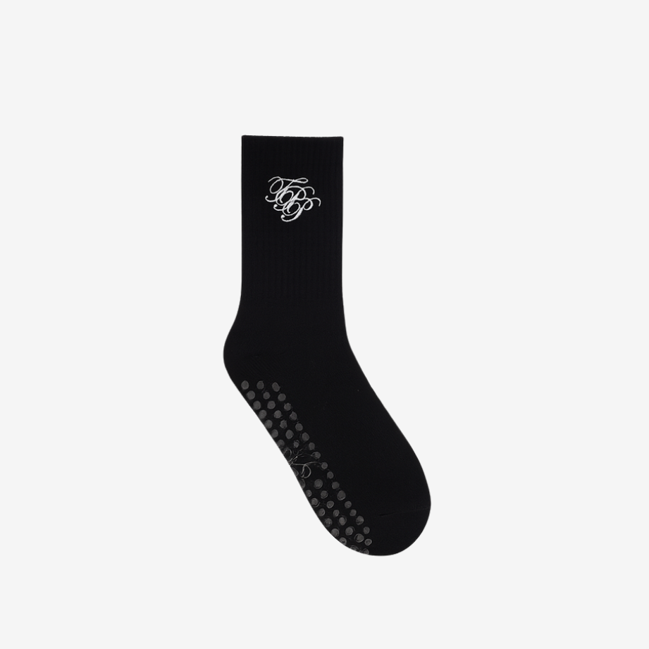 BLACK PILATES GRIP SOCKS